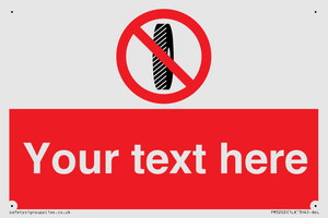 Custom Do Not Change Grinding Wheel Sign